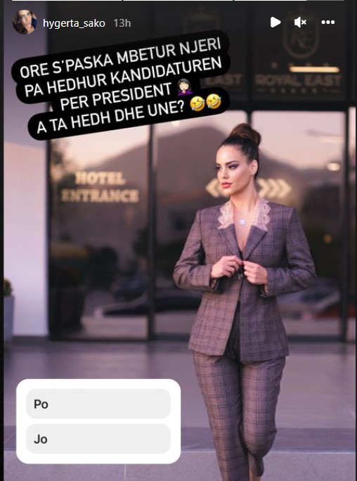 Hygerta Sako kandidate për Presidente?