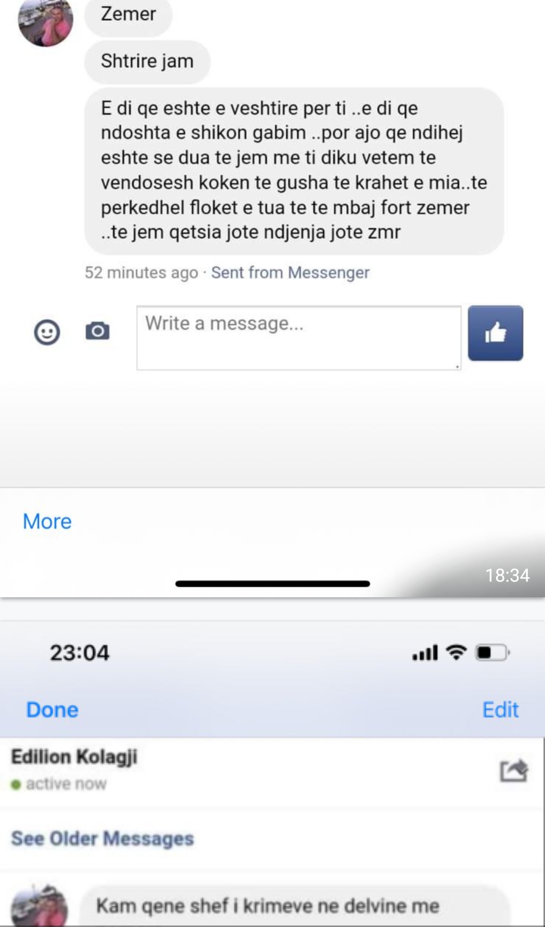 ‘Zemër dua të…’, mesazhet e shefit të “Shqiponjave” në Sarandë Edilion Kolagji që kap dashnore dhe shan kolegët: Ja policët pijanecë dhe të lidhur me krimin
