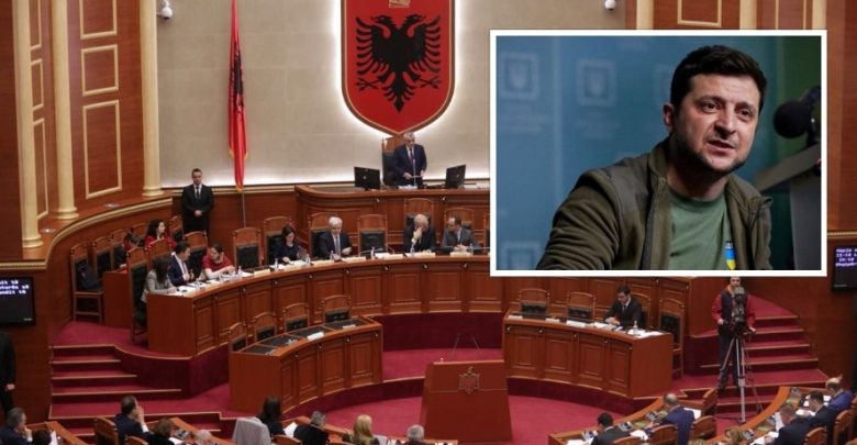Zbulohet ora, ja kur Zelensky do ti drejtohet nesër Kuvendit