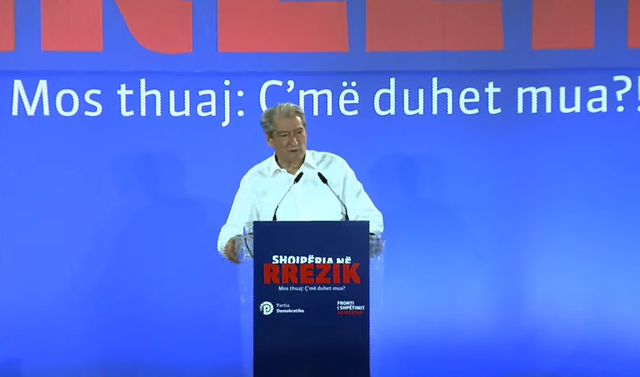 Sali Berisha: Edi Rama ne të dy jemi armiq, bën mirë që ia mbathe