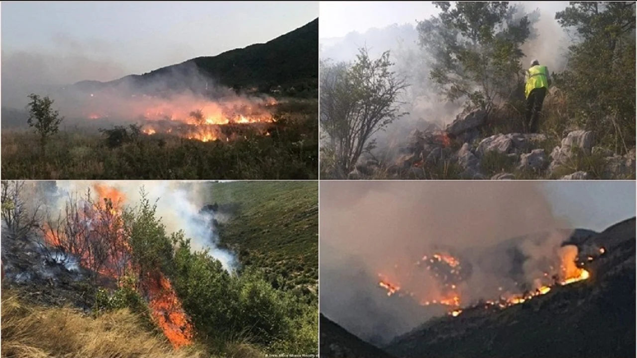 23 vatra zjarri gjatë 24 orëve të fundit/ Aktualisht katër aktive, në Klos, Durrës, Kurbin dhe Shkodër