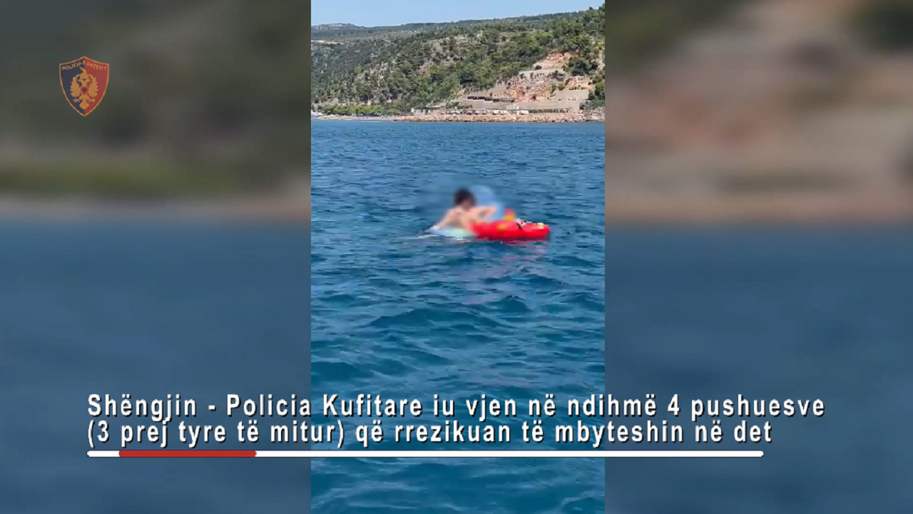 Shëngjin/ Rrezikuan të mbyteshin në det, shpëtohen mrekullisht katër persona, mes tyre tre të mitur