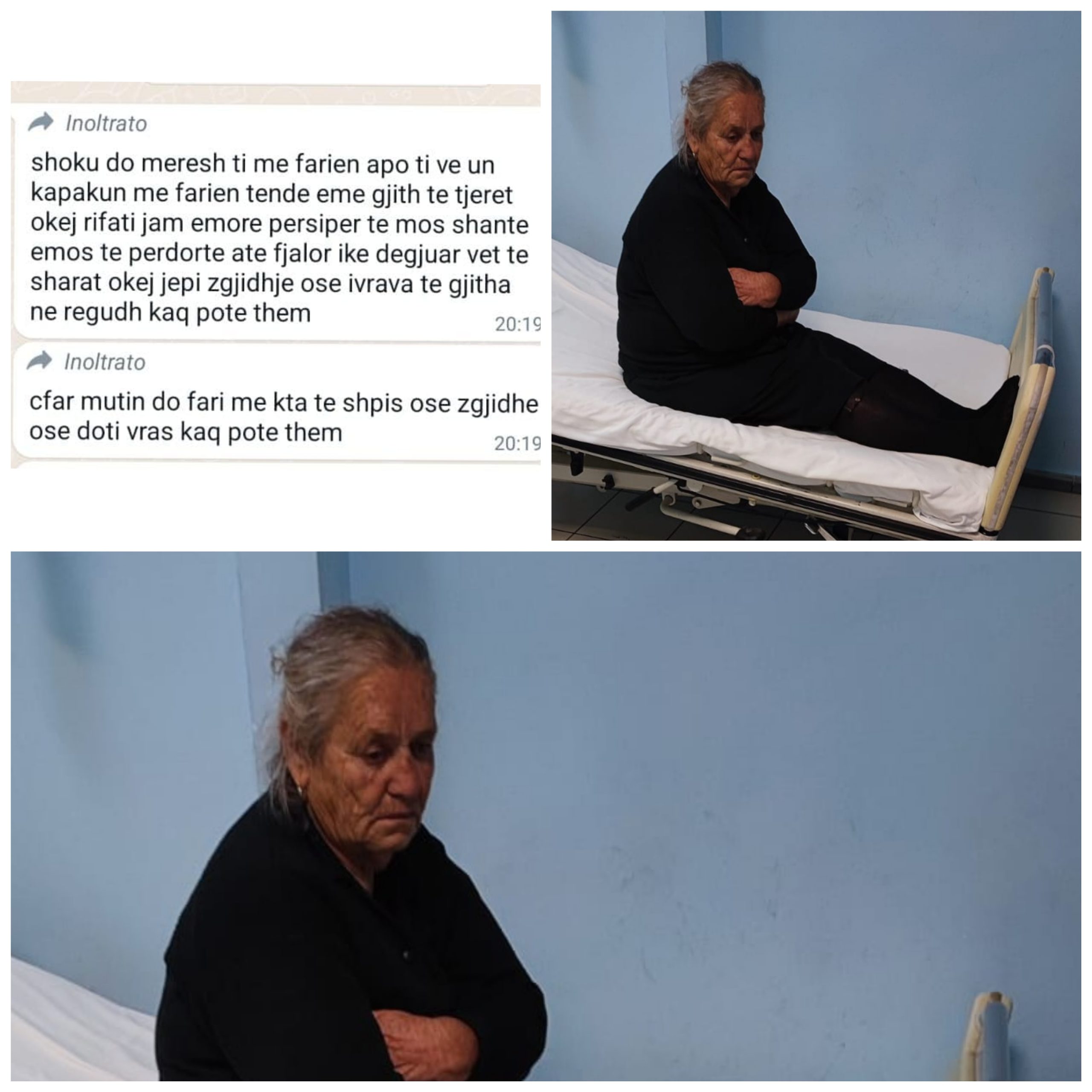 Rifat Zhobe rreh nënën Fahrije për spital sepse flet keq! Dhuna e përsëritur, Prokuroria e Durrësit e toleroi. Mesazhet: Të mos shajë se do ta vras