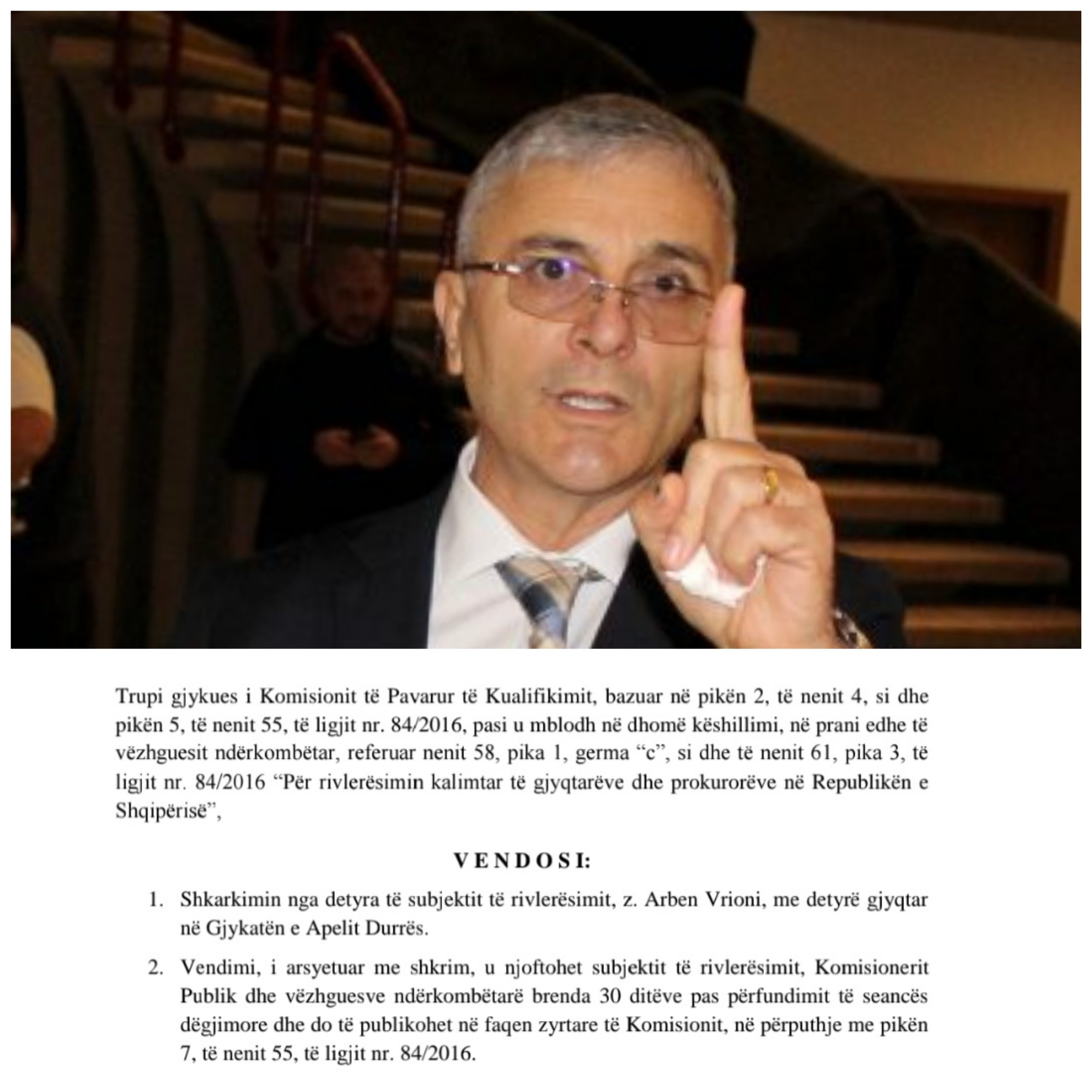 Arben Vrioni u largua nga drejtësia me shkarkim, por la në gjykatë fëmijë jashtë martese, aferat seksuale dhe korruptive të gjyqtarit që u sëmurë sapo iu afrua Vetingu