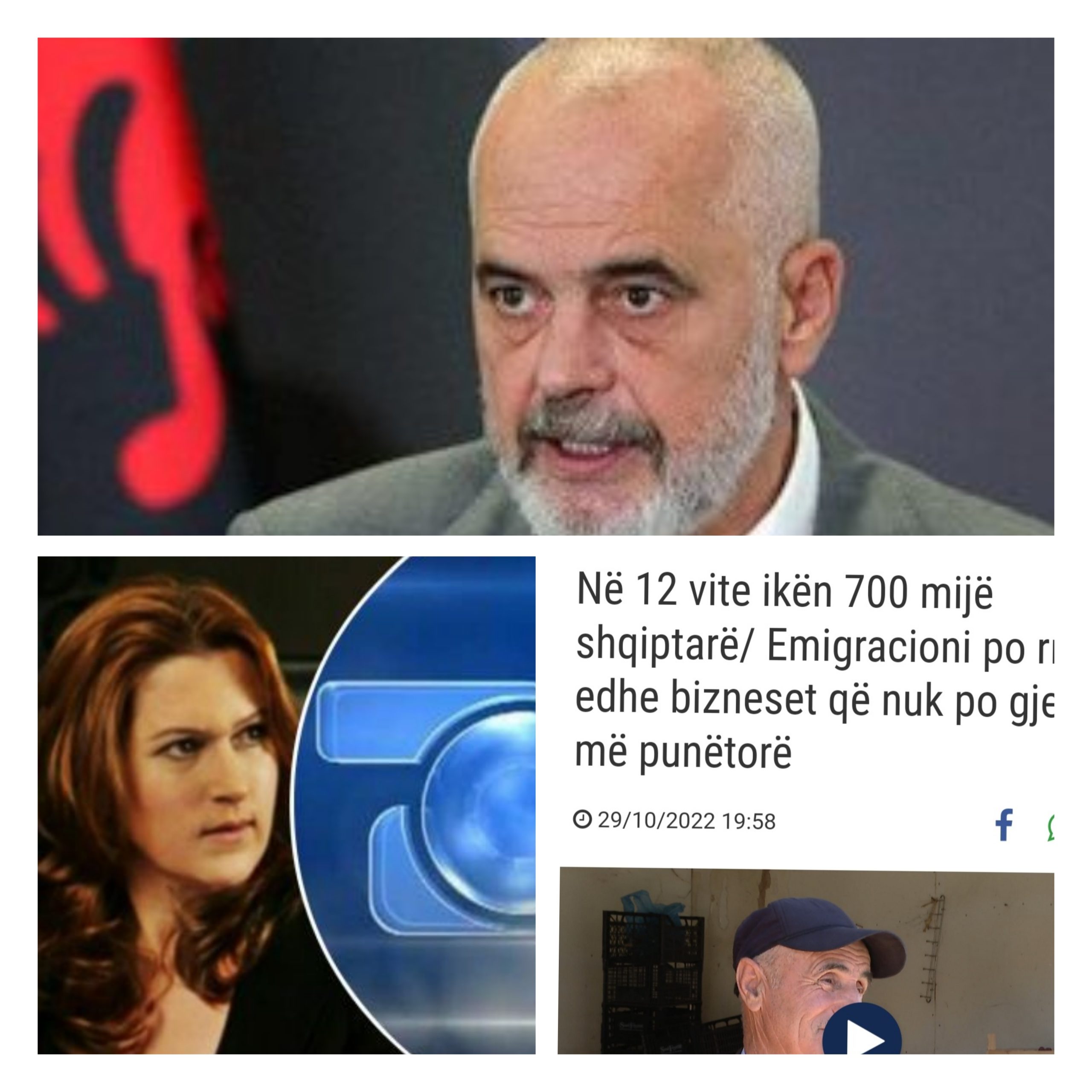 Edi Rama denoncon Vjollcën e Topit pas dëbimit të Kol Ballës: Po kërkon favore të paligjshme (gjoba me lajme kundër qeverisë)