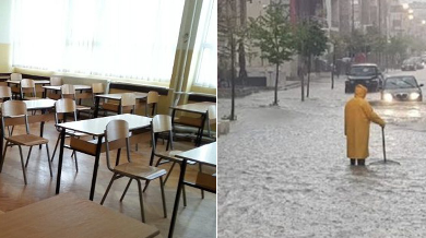 Moti i keq në Shqipëri, pezullohet mësimi në disa shkolla