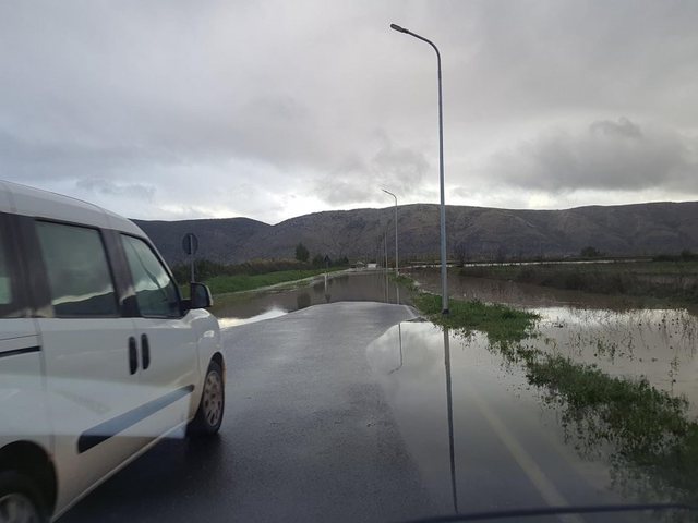 Lezha zgjohet nën ujë/ Përmbyten 1500 ha tokë bujqësore, disa zona ngelen në terr