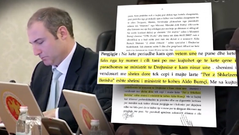 Si e tradhtoi sekretarja ish ministrin Aldo Bumçi, tregoi në prokurori se punonte për Shkëlzenin, bëri letrat për Gërdecin, SPAK e merr në pyetje