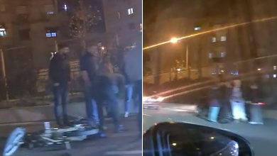 Aksident në Tiranë, makina përplas motorin, një i plagosur rëndë
