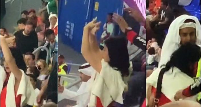 Vajza bën shqiponjën dykrenare me duar mes tifozëve serb, momenti kur e shoqërojnë rojet e sigurimit
