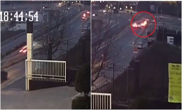 Del VIDEO tjetër nga aksidenti te TEG-u: Klevis Ruçaj me shpejtësi skëterrë ‘fluturon’ nga mbikalimi