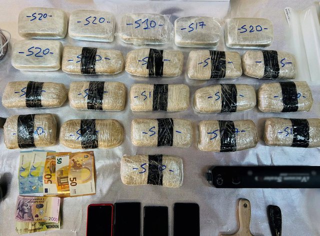 Sekuestrohen mbi 10 kg heroinë në Athinë, në pranga dy shqiptarë