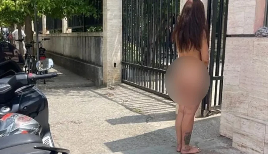 Ngjarje e pazakontë para Prokurorisë së Tiranës! Shtetasja e huaj del nudo në shenjë proteste