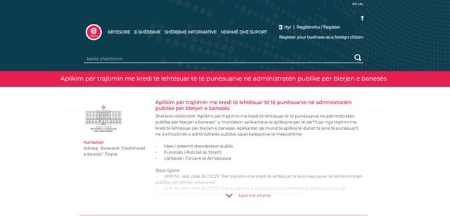 Hapen aplikimet në e-Albania për punonjësit e administratës publike që përfitojnë kredi të lehtësuara për blerje banese