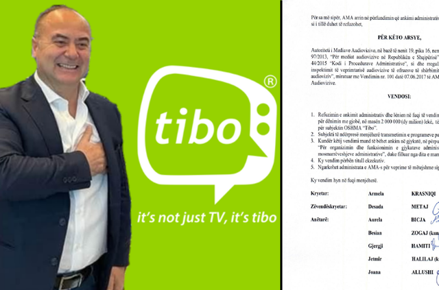 AMA gjobit TIBO për pirateri, pritet heqja e licencës