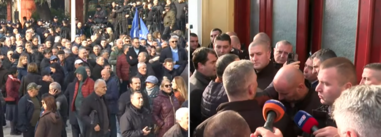 Nisin përplasjet në Kuvend, gardistët “mur” për moslejimin e deputetëve të përjashtuar të futen në seancë