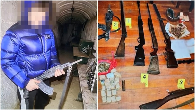 Djalit të piktorit Sali Shijaku i gjendet arsenal armësh në banesë, shpallet në kërkim! Në hetim i biri, shkonte me thika në shkollë