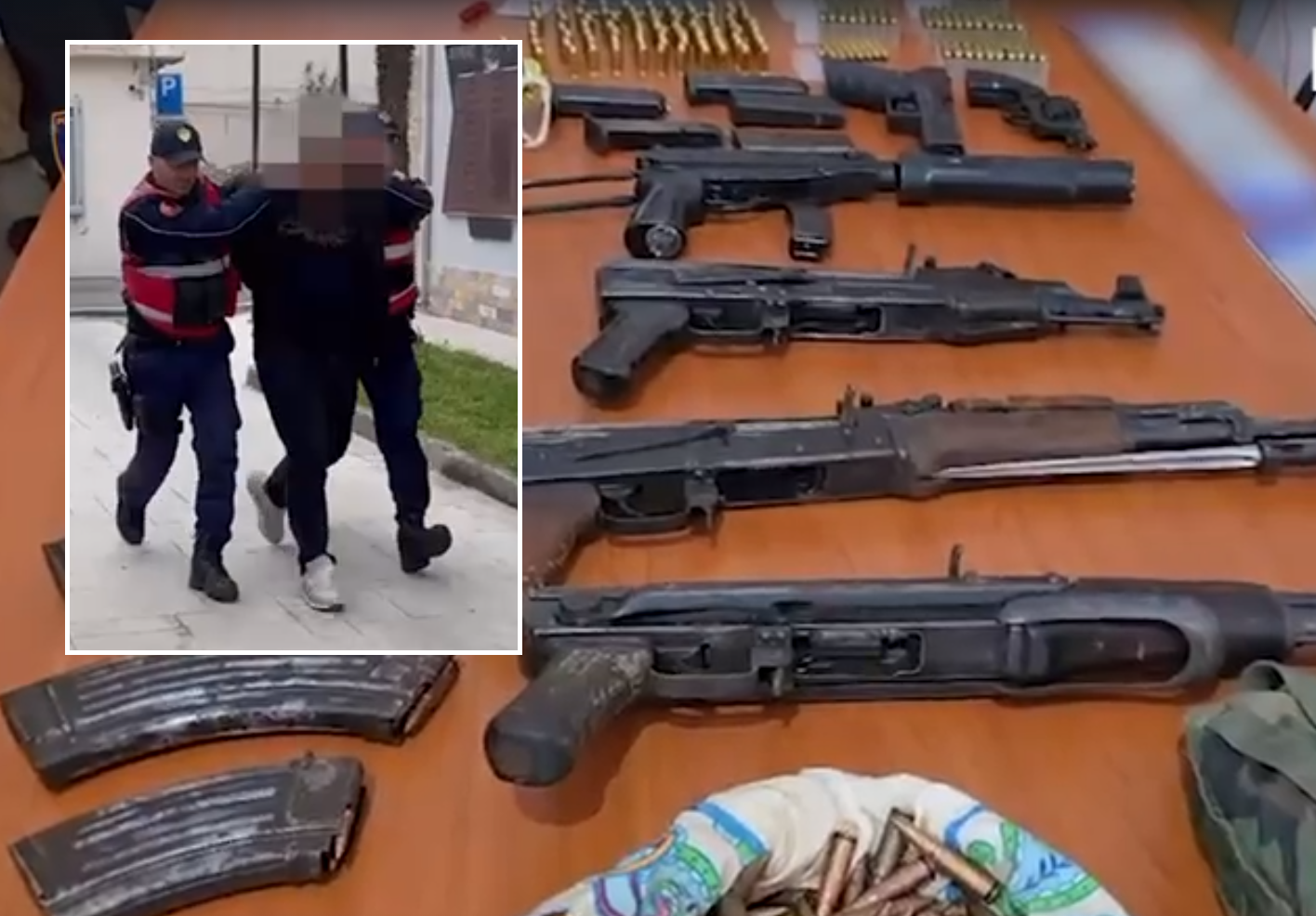 Arsenali i armëve në një dyqan rrobash në Vlorë, në pranga 31-vjeçari, Gjergji Dervishaj