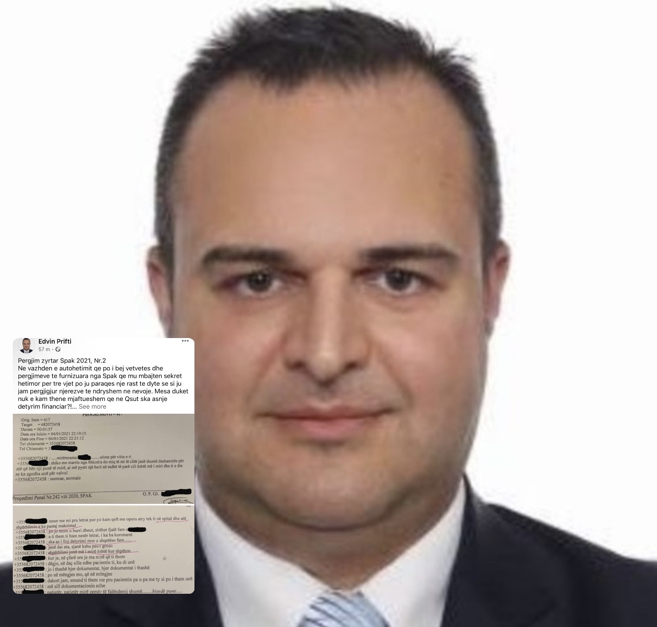 Mjeku Edvin Prifti publikon sërish pjesë nga dosja e tij në SPAK: Është tentuar ekzekutimi im dhe i fëmijëve