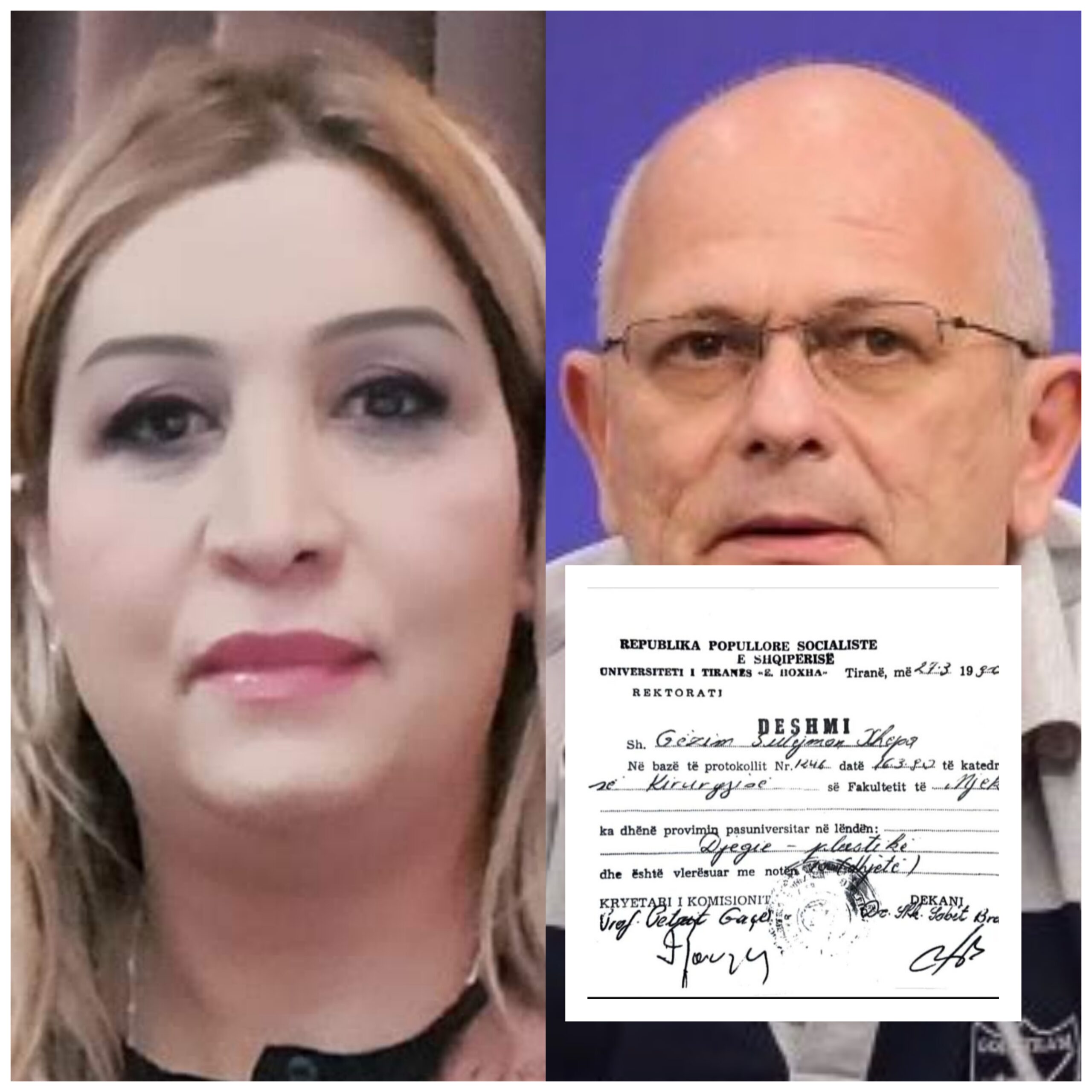 Skandal / Arjana Stojku e Urdhrit të Mjekut pajisi me licencë kirurgun Gëzim Xhepa pa diplomë, hije skandali, pazare dhe dora e LSI-së