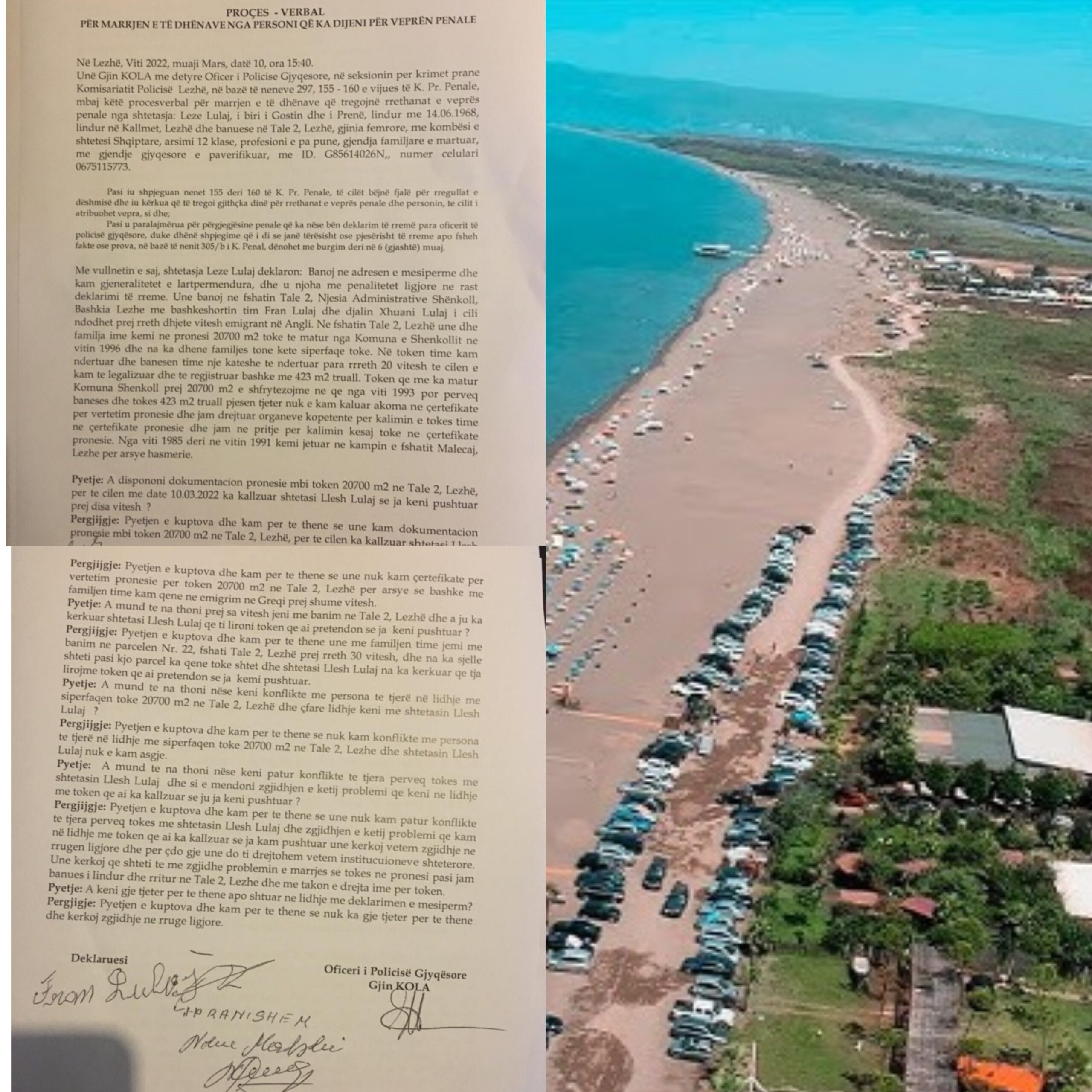 Denoncimi / Përvetësohen pronat e banorëve në Tale 2 Lezhë, plan për resorte nga disa oligarkë, zpatime, falsifikime dhe ndërhyrje kriminale