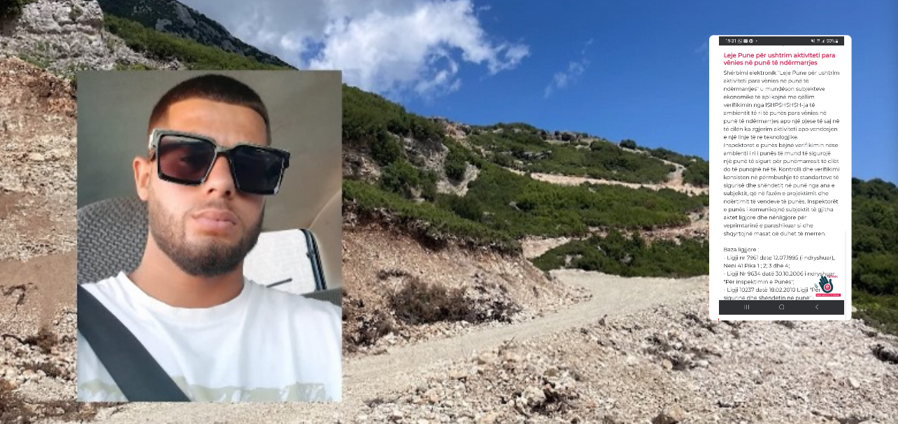 Zbulohet skandali në Vlorë/ Gurorja ku humbi jetën 24 vjeçari ishte pa leje! Kryeinspektorja: S’kemi kontrolluar! 3 inspektorë për 6 mijë subjekte