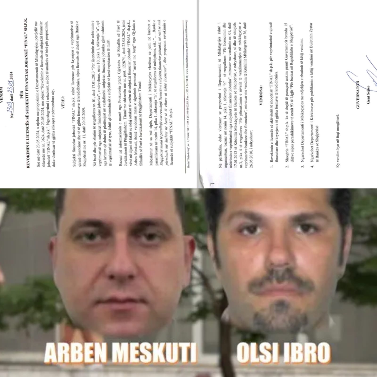 Banka e Shqipërisë u heq licencat dhe nxjerr nga tregu “Micro Credit Albania” dhe “Final”