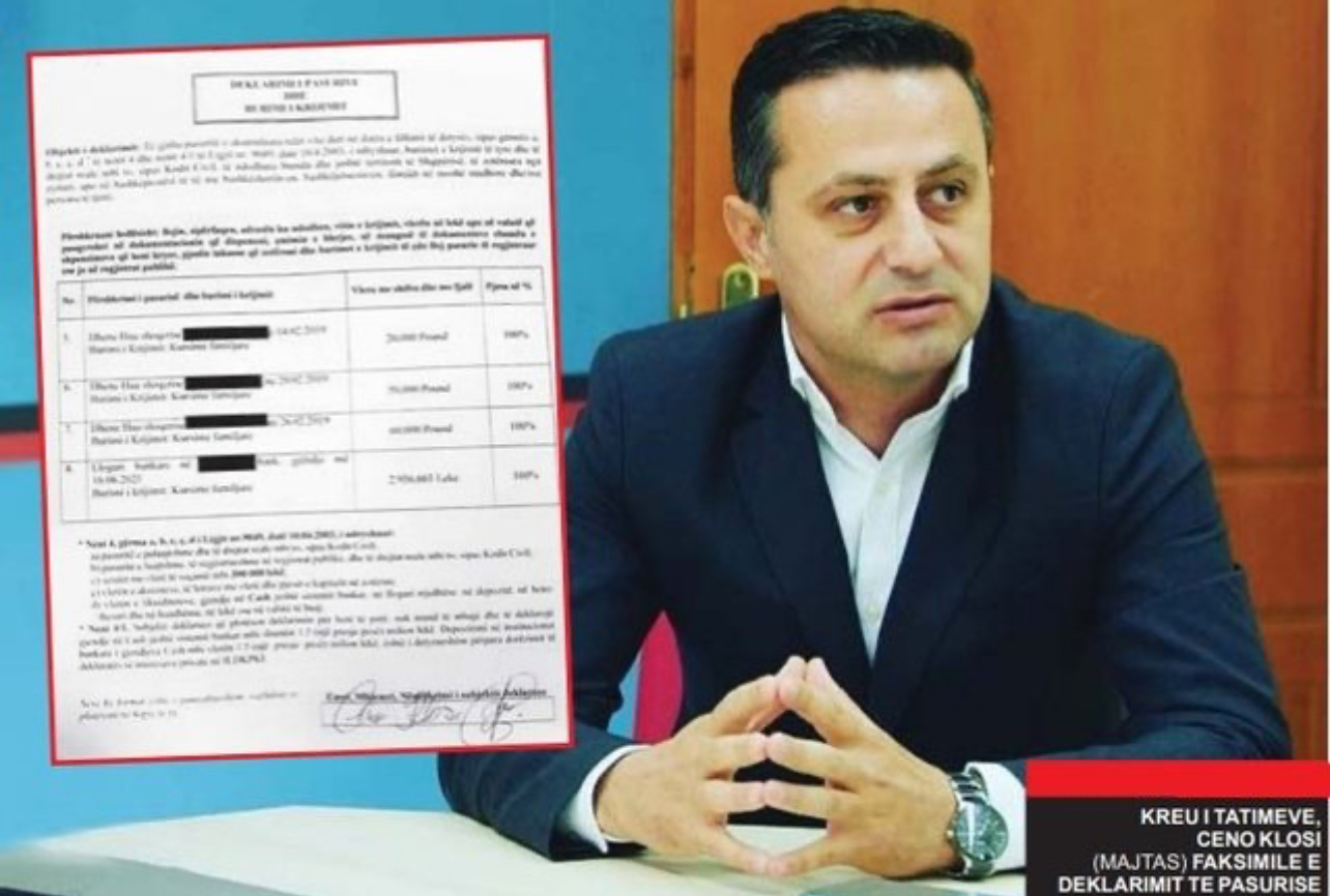 Dorëhiqet drejtori i Tatimeve, Ceno Klosi, emërohet zv.ministër në MIE.