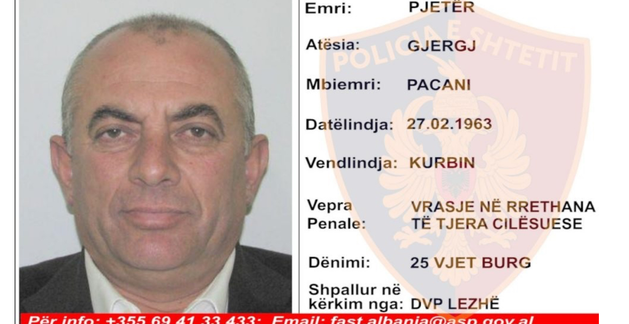 I dënuar për vrasje të dyfishtë, kapet 59-vjeçari i shumëkërkuar