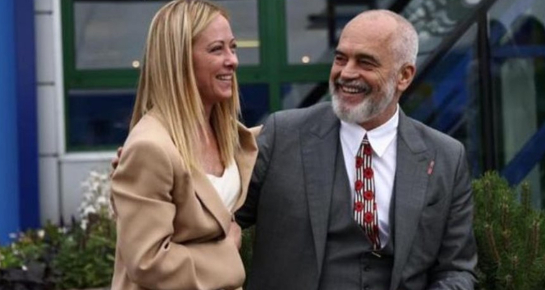 Dhurata e veçantë që Edi Rama i bëri sot Giorgia Melonit
