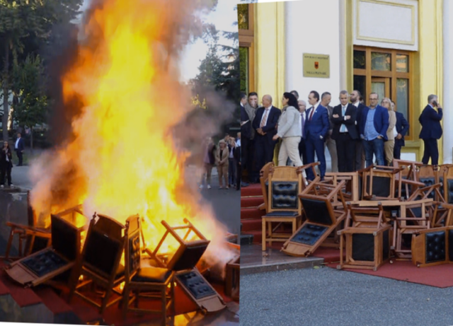 Deputetët do paguajnë nga “xhepi” karriget që dogjën, Kuvendi: Do mbahen nga rroga!