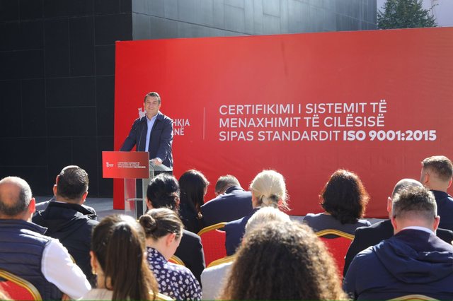 Drejtoria e Taksave dhe Tarifave Vendore të Tiranës certifikohet me ISO 9001 nga gjermanët e DEKRA-s