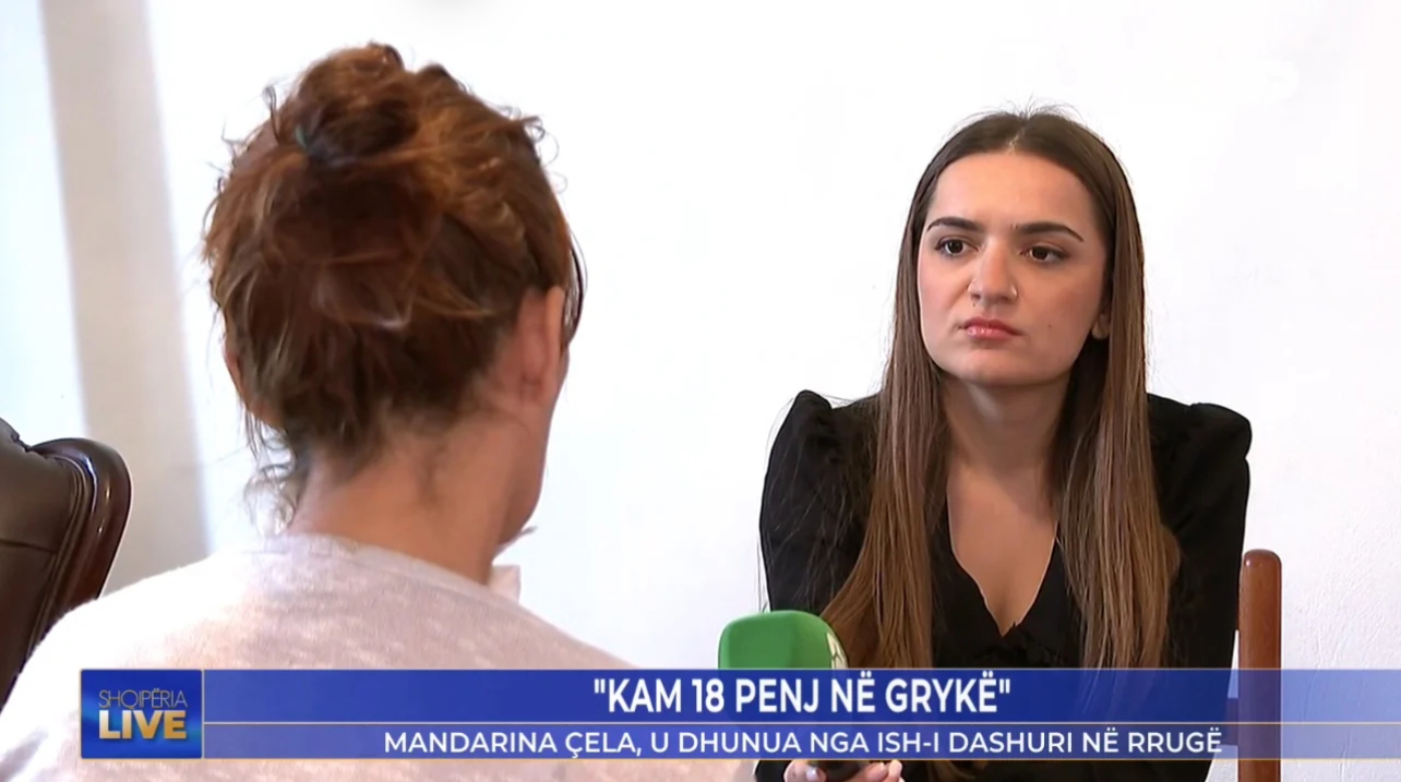 “Kam 18 penj në grykë”, u dhunua në mes të rrugës nga 41-vjeçari, Mandarina Çela rrëfen në ‘Shqipëria Live’ ngjarjen: Donte të më therte, i ra thika në tokë dhe….