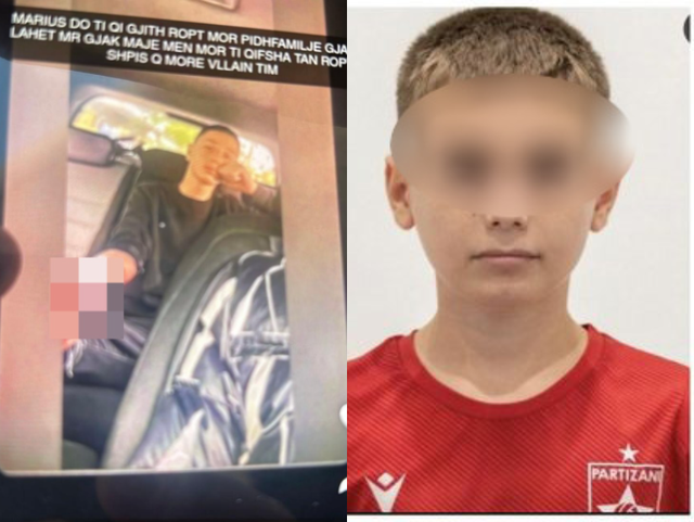 Pamje të rënda/ Vrau 14-vjeçarin në shkollë, autori tregon thikën në rrjetet sociale! (Pozon para kamerës “me krenari”)