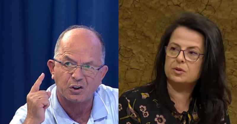 “Dëgjo moj dëgjo ti, se ta kam parë mendjen unë” – Sazan Guri përplaset me gjuhëtaren e njohur: Ti ke mbaruar me 5-a!