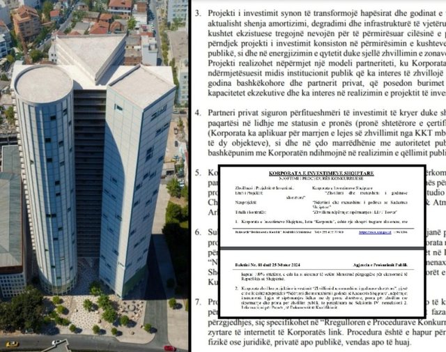 “Kullë në godinën e Kadastrës”, hapet tenderi i qeverisë për kullën 40 kate te Liqeni!