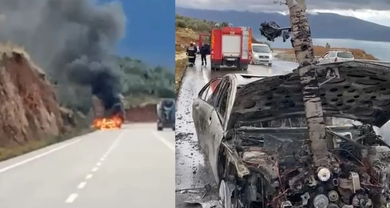 Merr flakë në ecje makina në bypassin e Vlorës
