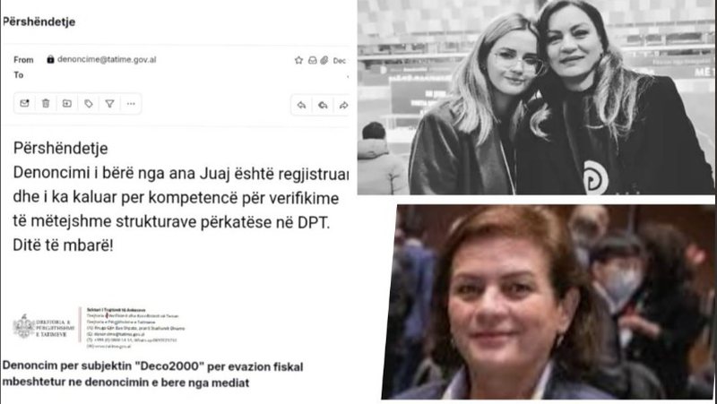 Tatimet në lëvizje për aferën ‘Deco 2000’ të familjarëve të Albana Vokshit