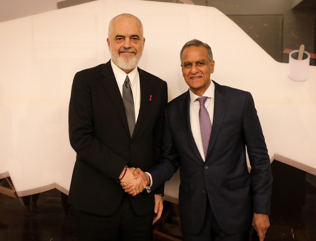 Zyrtari i DASH, Richard Verma takon kryeministrin Rama: Integrimi në BE, kritik për Shqipërinë