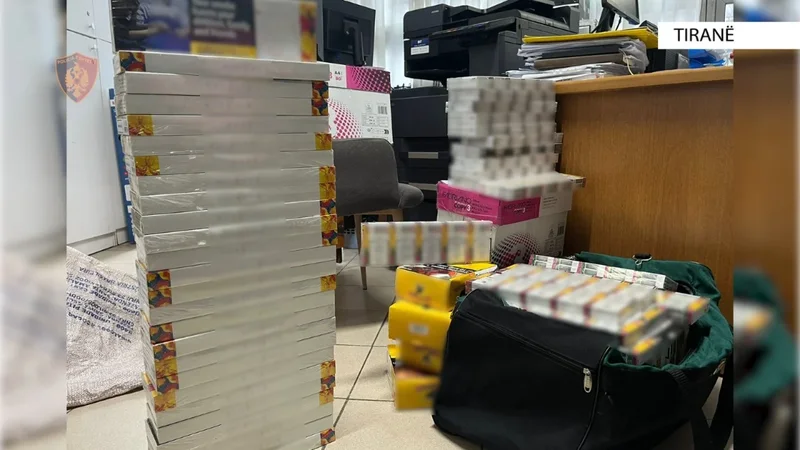 Kontrabandë cigaresh, arrestohet 48-vjeçari në Tiranë