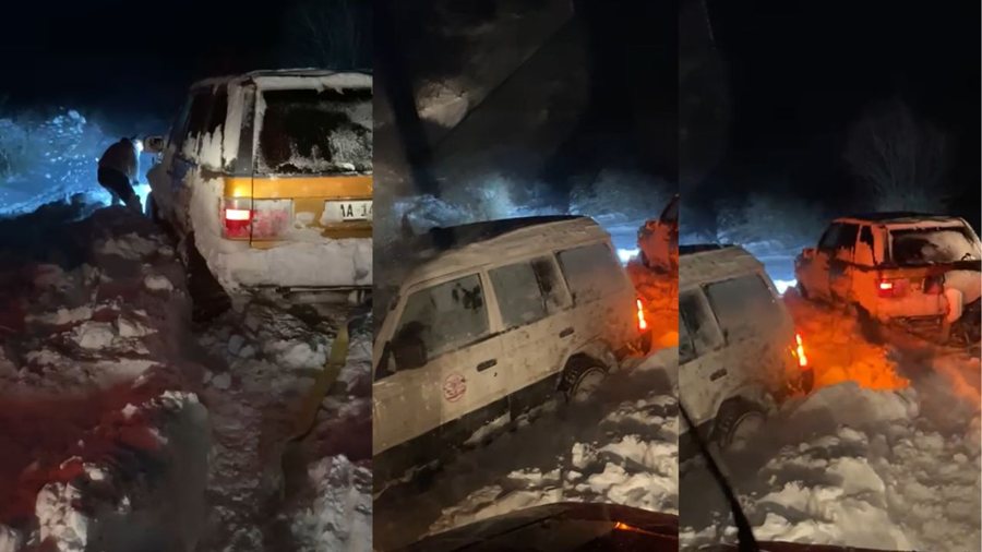 Moti i keq në vend/ 13 qytetarë ngecën në rrugën e vjetër Korçë-Ersekë nga reshjet e borës, ndihmohen nga policia