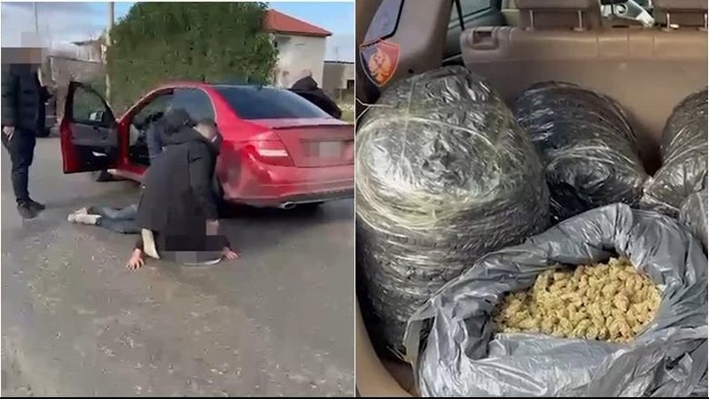 Sekuestrohen 60 kg kanabis në Tiranë, dy të arrestuar dhe një i shpallur në kërkim