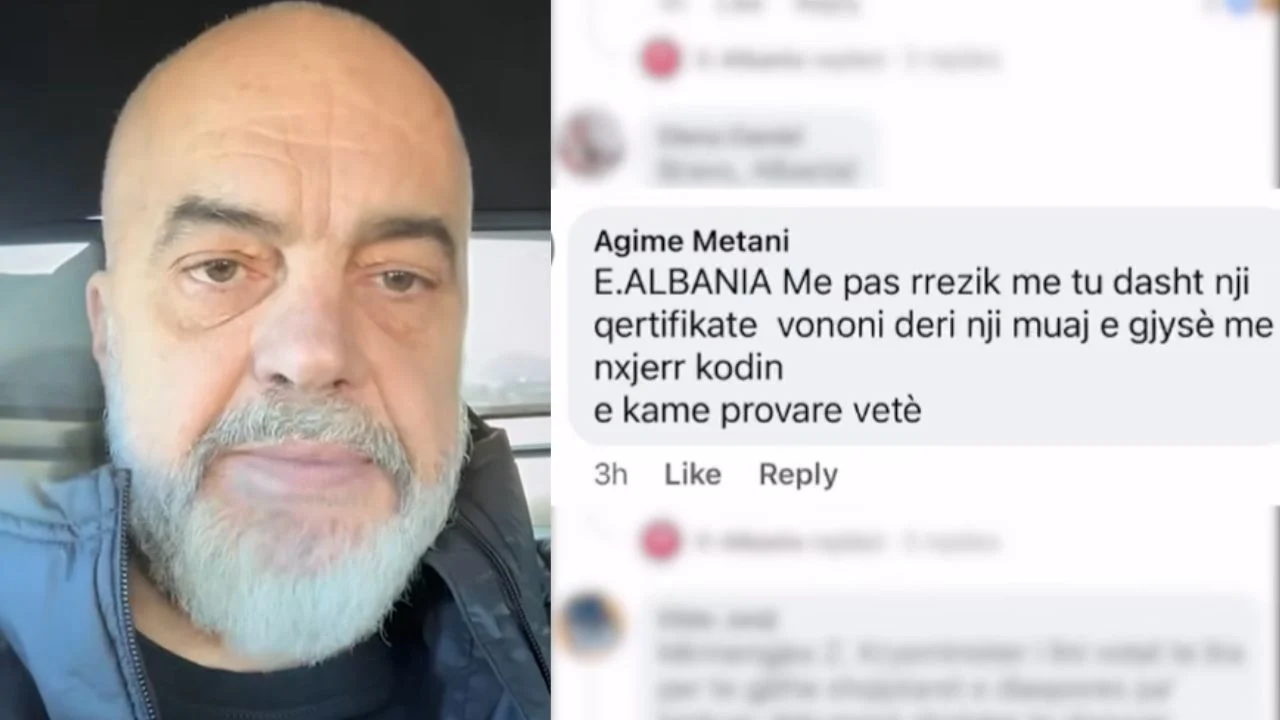 “Një muaj e gjysmë për të marrë një certifikatë në e-Albania”, Rama – komentueses: Dokumentin e keni marrë automatikisht