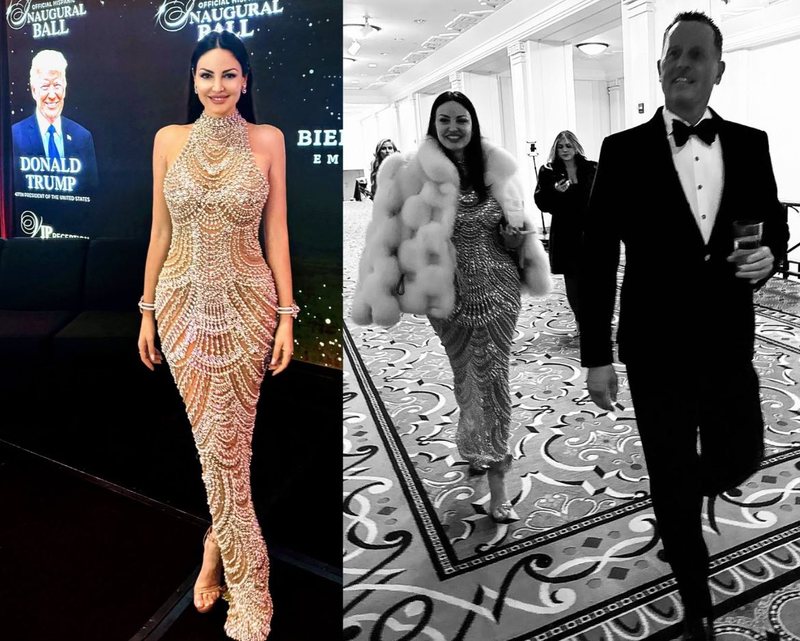Bleona Qereti krah Richard Grenell në festën e inaugurimit të Donald Trump