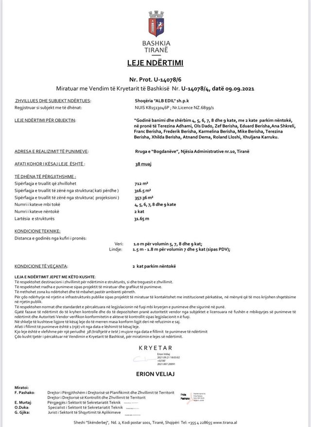 Skandal / Ols Dado mori leje për pallat nga Veliaj, nuk e deklaroi në ILDKPKI, e hetoi pasi kërkonte edhe një kullë. Çfarë bën Artur Metani?