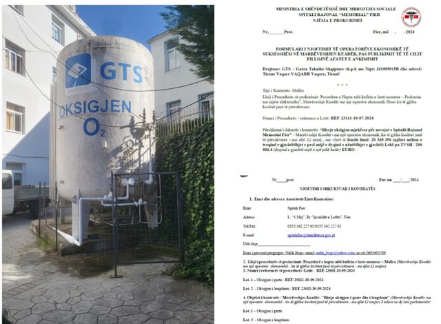 Si ndahet “torta” e milionave të Oksigjenit: Në Korçë fitoi MESSER, në Fier GTS merr 400 mijë euro!