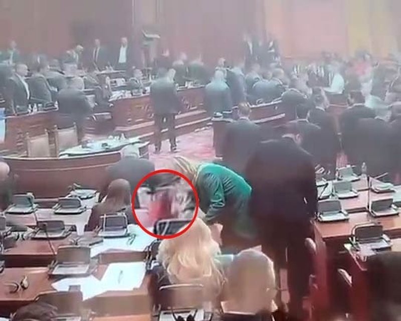 Deputetja përdor flamurin e Serbisë për të fshirë karrigen e parlamentit, shkakton zemërim tek qytetarët
