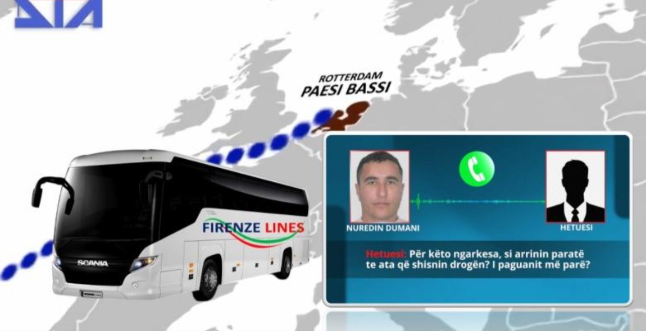 Si transportohen paratë e drogës, Nuredin Dumani hetuesve italianë: Me autobusë, nga Italia drejt Shqipërisë 12% shoferëve, anasjelltas 4%