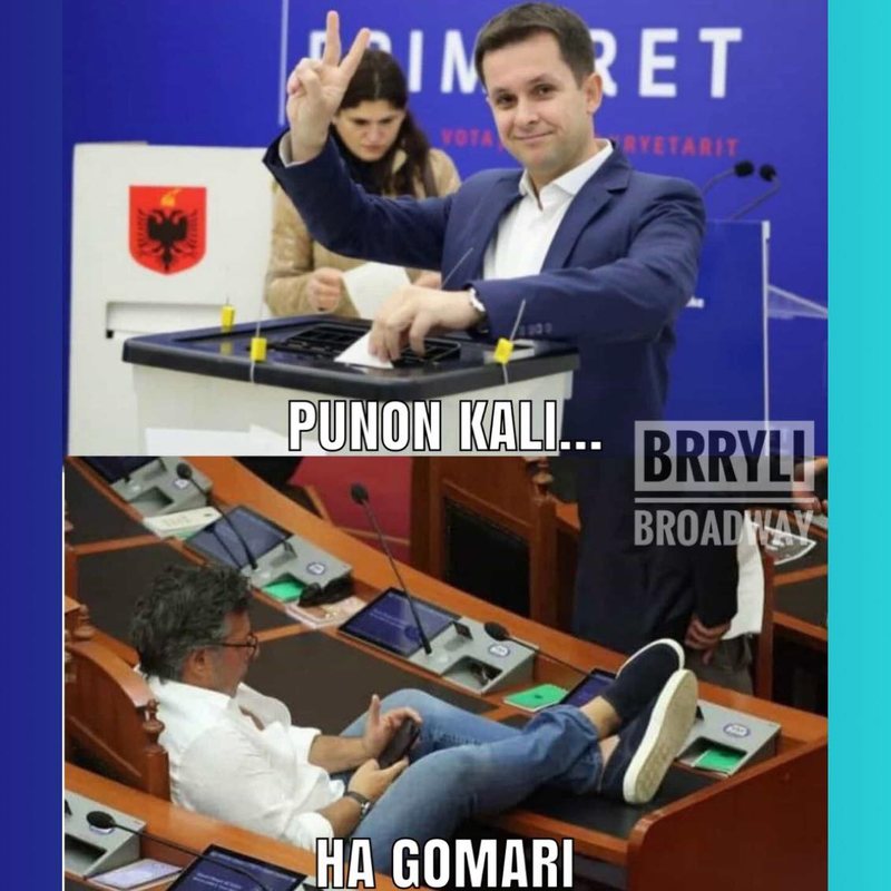 “Punon kali, ha gomari”, Edi Paloka revoltohet me faqen e njohur të memeve, i përgjigjet Brryli Broadway: E keni kthyer humbjen në sport kombëtar