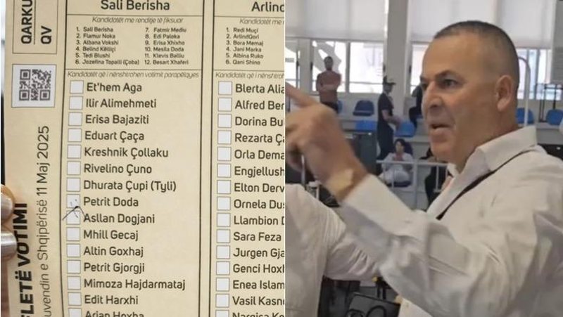 Deputeti i PD-së sfidon KAS dhe policinë, rikthehet në ambientet e rinumërimit në pallatin e sportit “Farie Hoti”